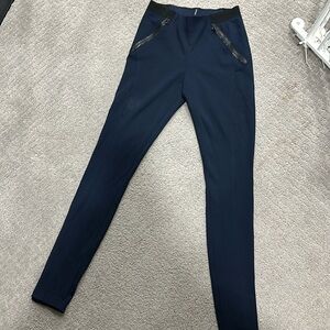 Elie Tahari Jillian Slim Navy Yard Wool Stretch Pant,  Size XS